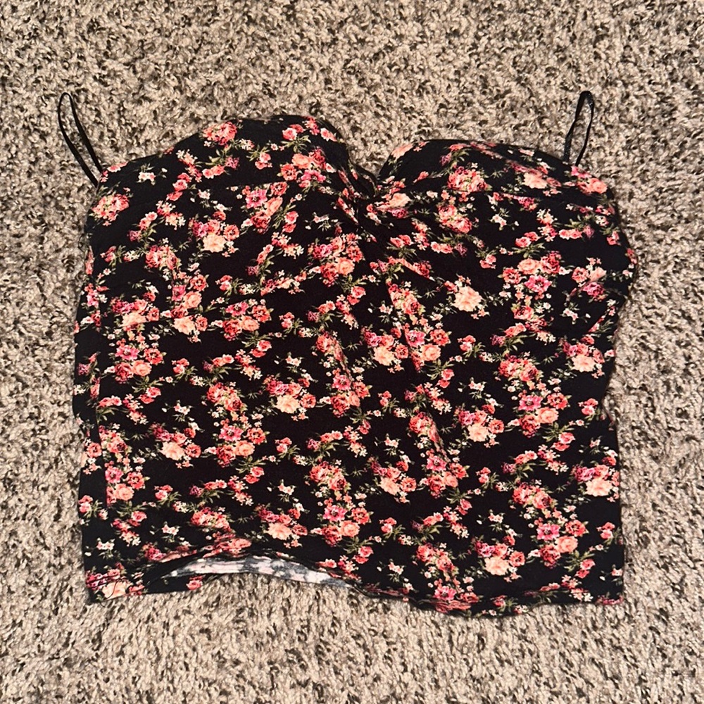 Floral tube top size L